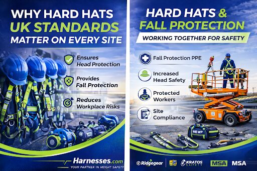 Hard hats and fall protection safety standards