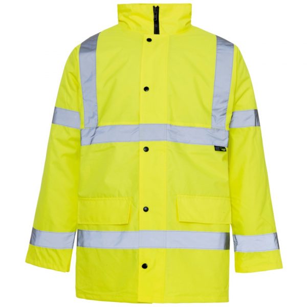 Hi-Viz Yellow Contractor Coat – Available M, L, XL