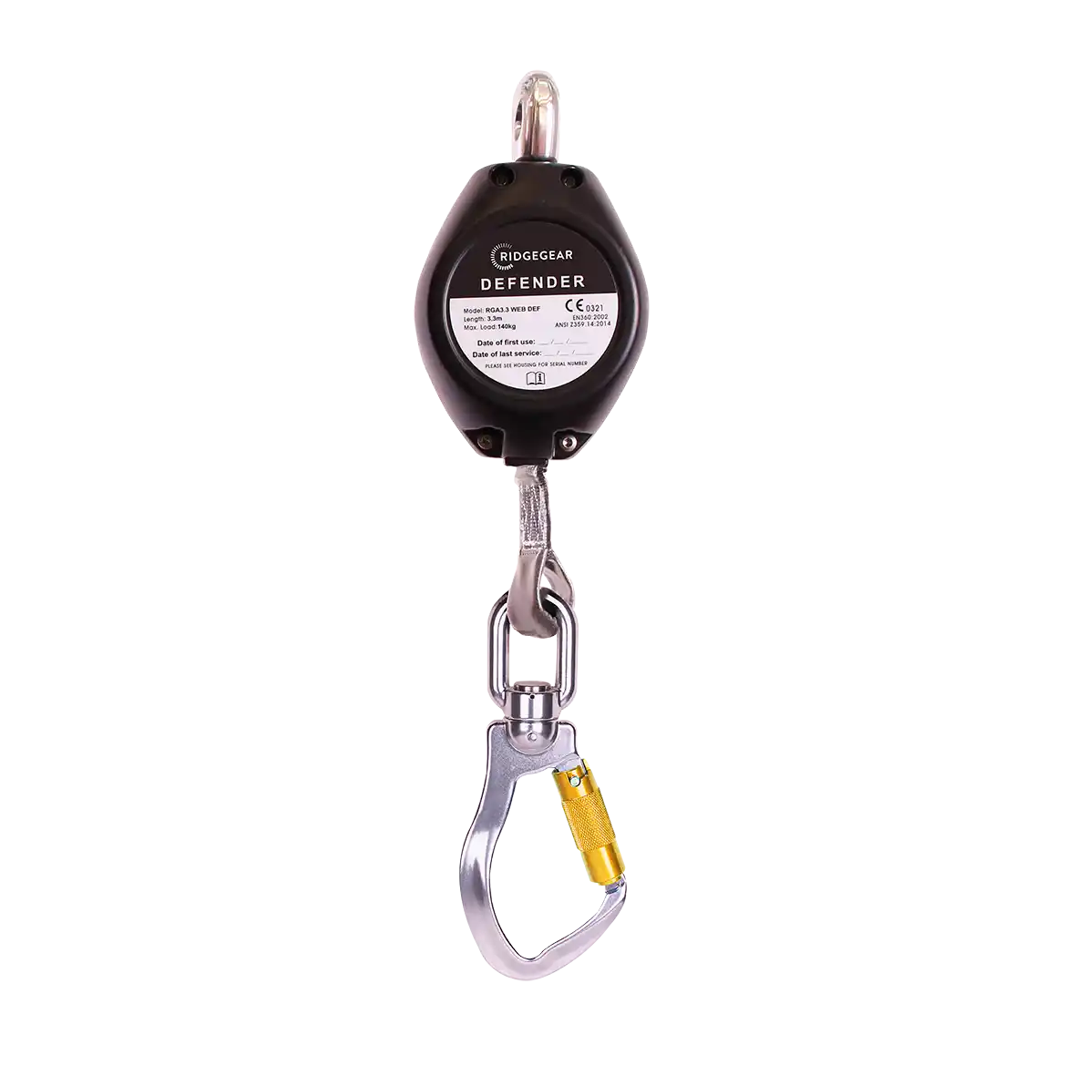 RGA3.3 WEB DEF Defender Fall Arrest Block – 3.3m (Webbing)