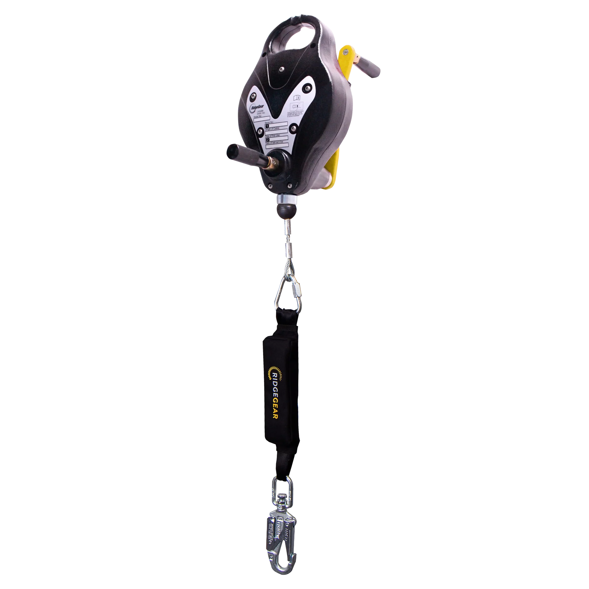 RGA4H/EDGE Edge Fall Arrest Block with recovery winch and steadying handle – 15m