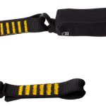 Ridgegear RGL6 Single Leg Elasticated Webbing Lanyard & Shock Absorber 1.3mtr