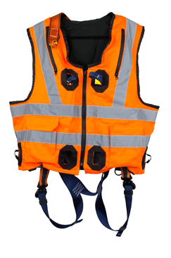high-visibility-orange-jacket-safety-harness-elasticated-with-quick-release-buckles